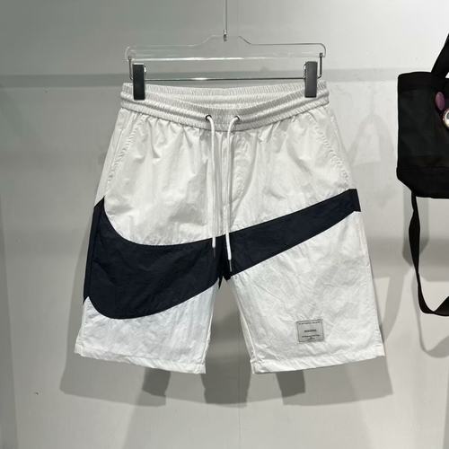 潮牌拼接冰丝速干夏季男五分短裤