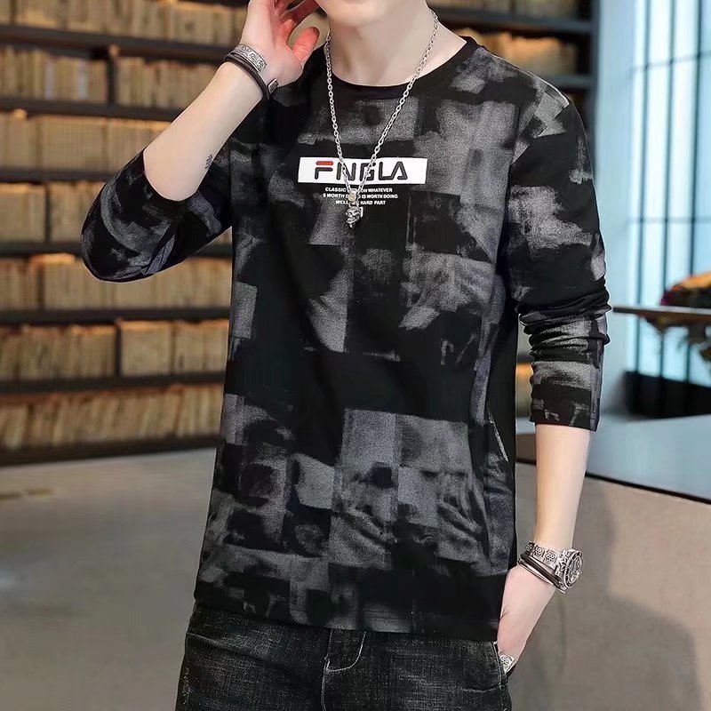秋季长袖男T恤干活穿的衣服迷彩工地上班劳保汽修工作服耐脏秋衣