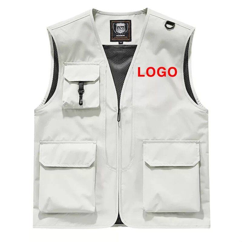 工作服马甲定制印字logo户外多口袋工装背心企业公司宣传马夹团队