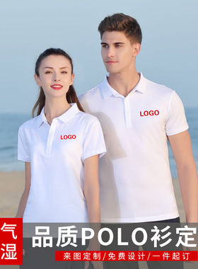高端纯色棉短袖polo工作
