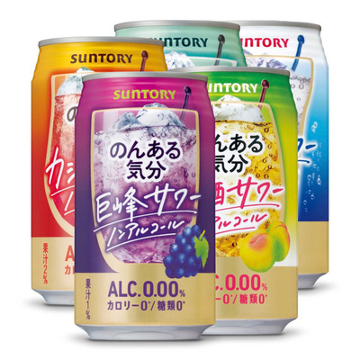 日本suntory零卡零糖汽酒味饮料