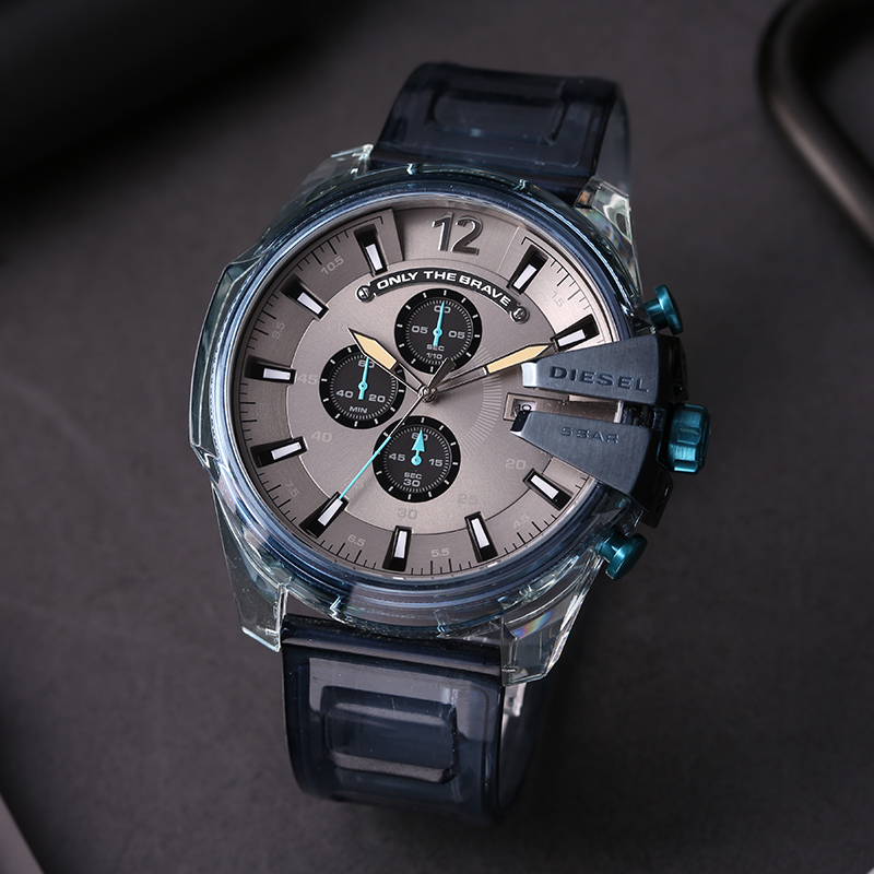 ¡¾Ïã¸ÛÖ±ÓÊ¡¿Diesel/µÏÈü MEGA CHIEFϵÁÐÈýÑÛ¼ÆÊ±Ê¯Ó¢ÄбíDZ4487