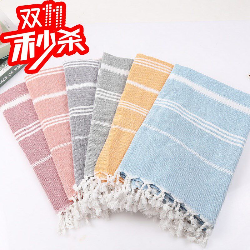 turkish towels 土耳其 双头 纯棉 流苏浴巾 cotton beach towel