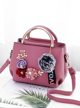 单肩包 女 纹绣 花朵女包 2018 new Flower handbags ladies bags