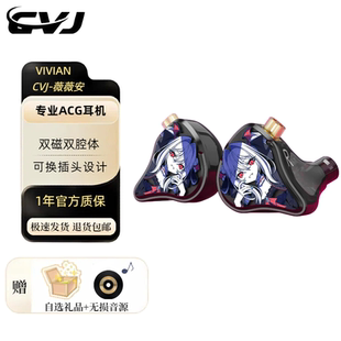 CVJ薇薇安VIVIAN入耳式HIFI动圈耳机二次元音乐电竞游戏电脑耳塞