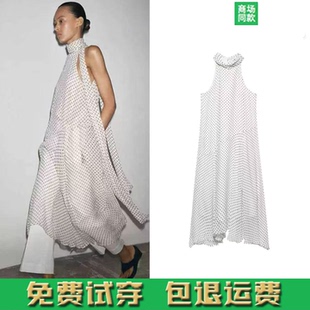 春季 气质波点挂脖领连衣裙女 新款 法式 5289042 欧美风时尚 2025女装