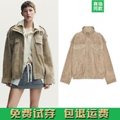 新品 立领休闲拉链式 女装 2025秋季 法式 街头风长袖 夹克外套 4341770