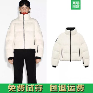 冬季新款 女装立领抓绒面短款保暖面包服滑雪系列羽绒服 8073047