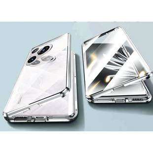 适用华为pura70ultra手机壳新款防摔前后镜头膜全包pura70pro双面玻璃钢化膜磁吸卡扣保护套70透明外壳膜一体