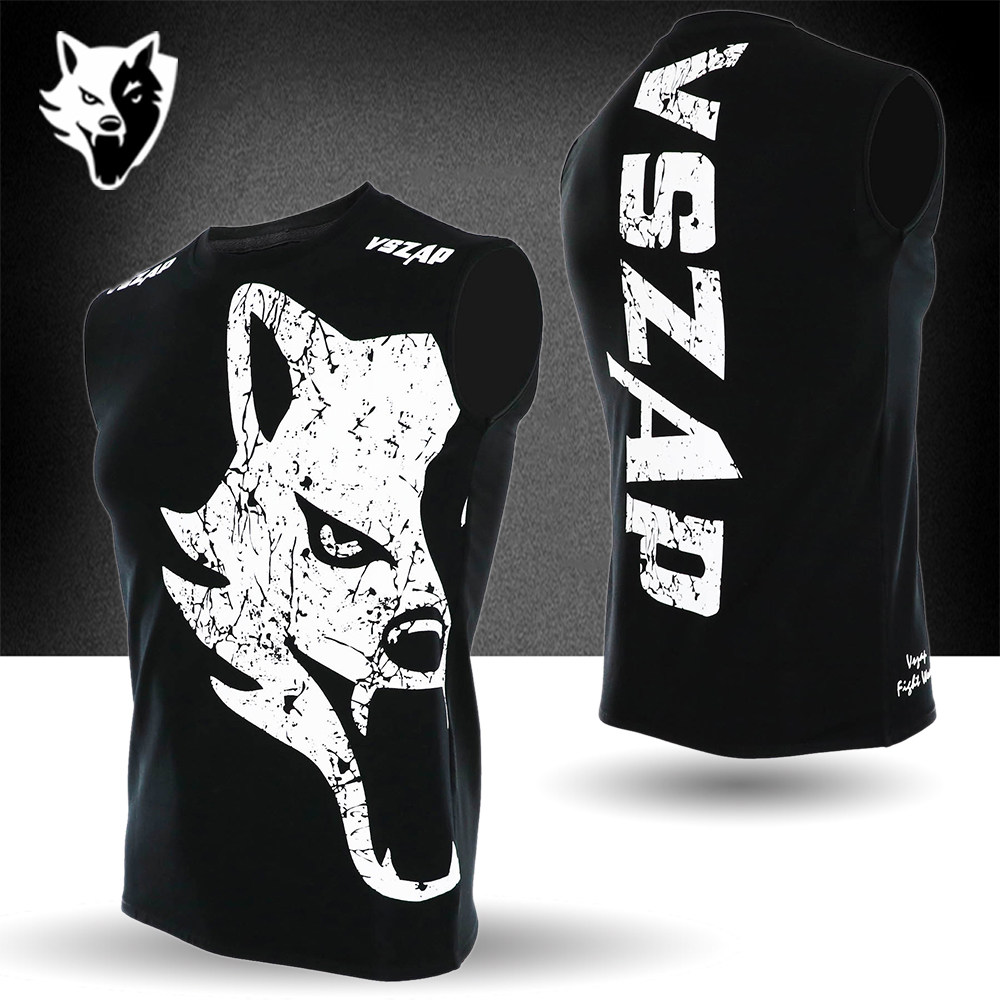 Vszap正品肌肉男无袖搏击健身背心T恤MMA武林风泰拳UFC综合格斗男|msdalam kategori Pakaian Lelaki, baju-T - dari Buy2taobao.com untuk memberikan perkhidmatan ejen Taobao profesional membeli