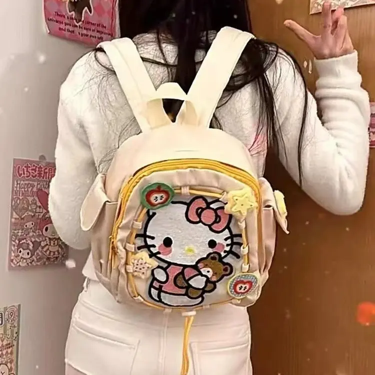 hellokitty书包笔袋凯蒂猫儿童双肩包女大容量hellokitty痛包联名