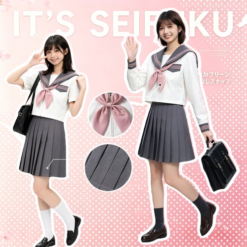 jk制服套装衬衫袜子原创裙子格裙领结水手服堆堆袜外套学院风女童
