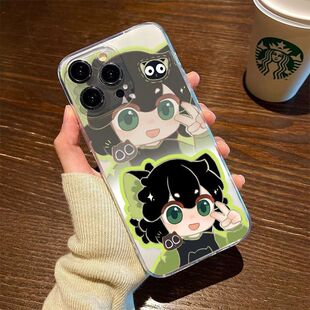 罗小黑战记二手机壳苹果无限小黑猫小学生周边保护壳鹿野师姐联名