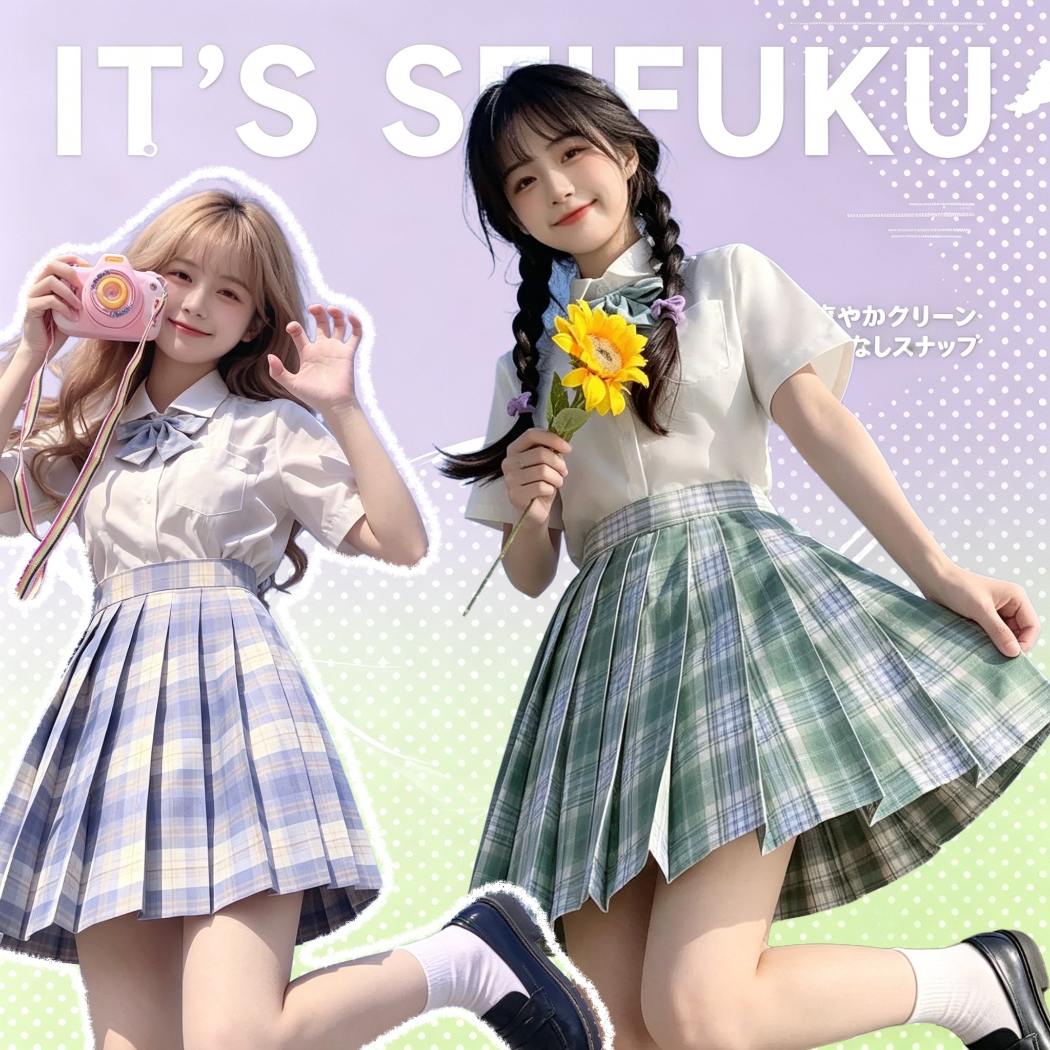 jk制服套装衬衫袜子原创裙子格裙领结水手服堆堆袜外套学院风女童