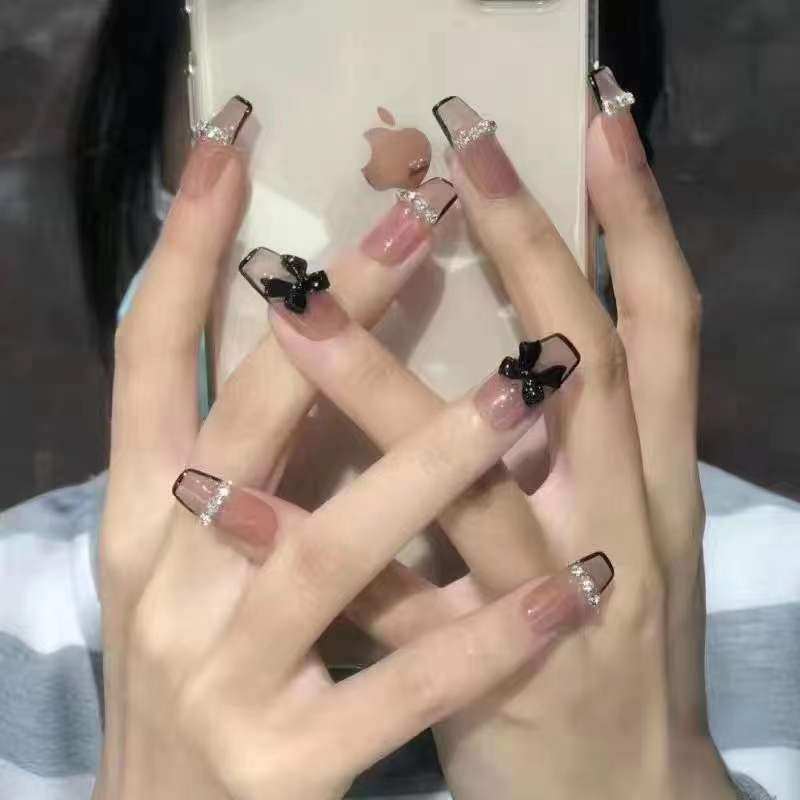 美甲穿戴式贴片甲片贴成品可拆卸美甲工具