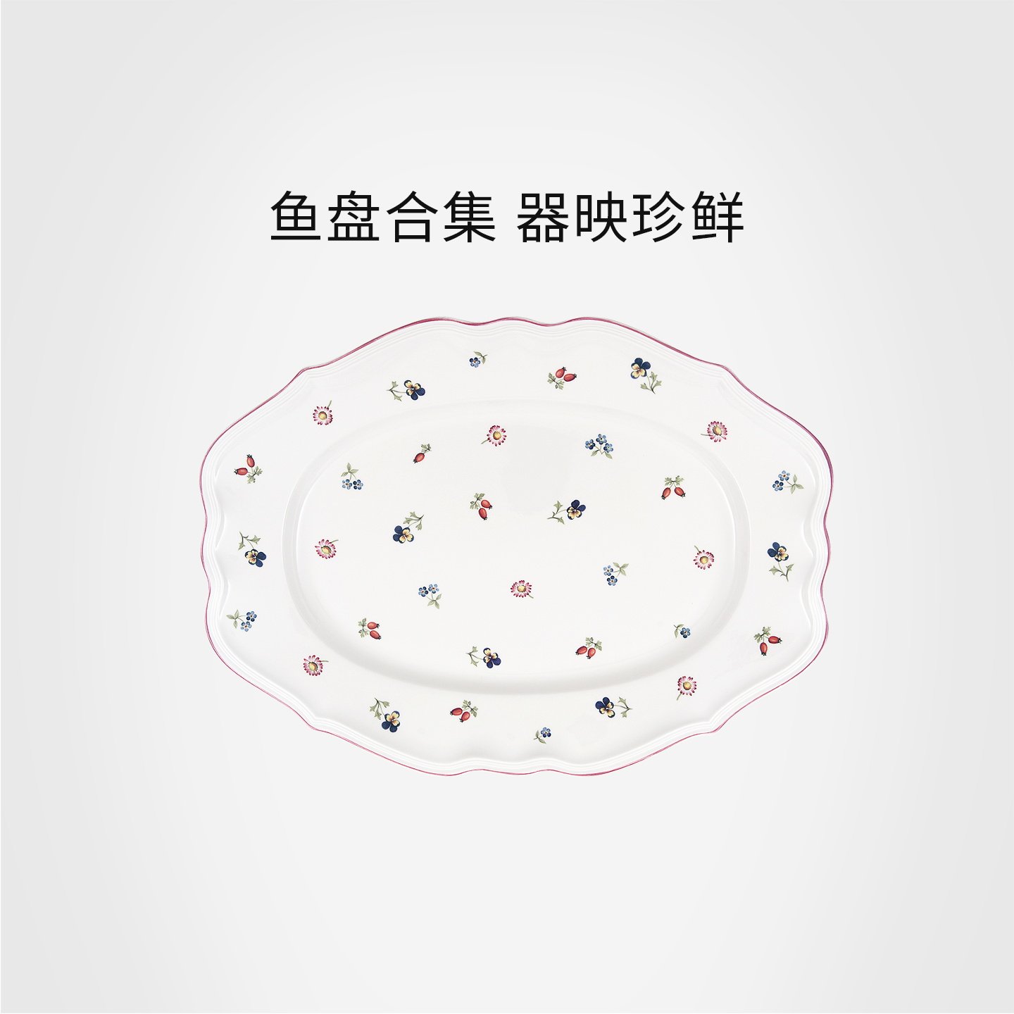 德国唯宝高级家用鱼盘陶瓷餐具