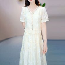 连衣裙2025新款女夏季十三行今年流行爆款超火减龄气质轻奢高级感