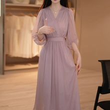 雪纺连衣裙2025新款女夏季十三行今年流行爆款气质减龄妈妈高级感