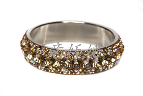 美国代购Western Fashion西方时尚金属流行首饰水钻镶嵌手镯饰品