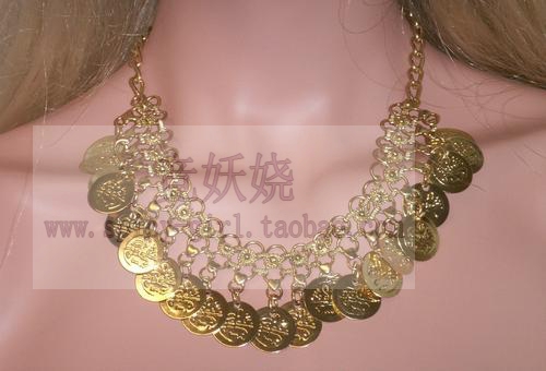 饰品硬币挂坠金属项链