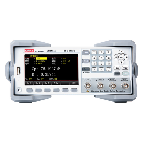 优利德高精度LCR数字电桥UTR2830E/UTR2832E电感电阻电容测试仪
