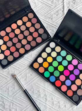 40色cos专用化妆品彩色眼影盘粘土人偶新款彩妆哑光珠光色粉