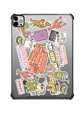 联名老友记FRIENDS适用苹果iPad Pro11寸平板电脑mini7/6保护套ipad10/11代防摔壳13/12.9mini卡通A16创意