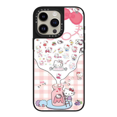 MIAIKOSS/妙吻联名凯蒂猫汽水瓶KT猫MILK糖果适用iPhone18Promax苹果17手机壳16潮14防摔套13个性12女15磁吸