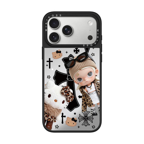 MIAIKOSS/妙吻联名探头豹纹KT猫嘎子姐适用iPhone17Promax苹果16手机壳15潮牌14防摔套13个性12女11磁吸版