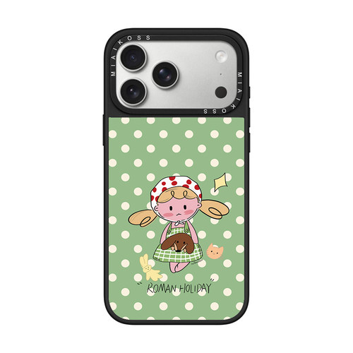 MIAIKOSS/妙吻联名和平鸽小女孩治愈系波点适用iPhone17Promax苹果16手机壳15潮牌14防摔套13个性12女11磁吸