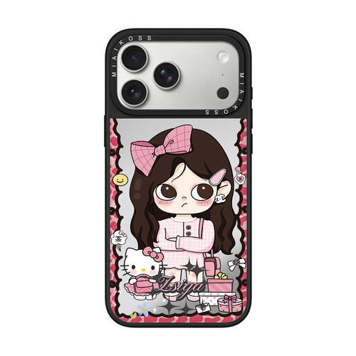 MIAIKOSS/妙吻联名凯蒂猫和黑发生气女孩适用iPhone17Promax苹果16手机壳15潮牌14防摔套13个性12女18磁吸版
