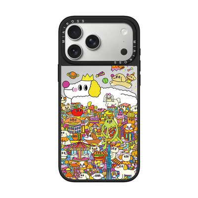 MIAIKOSS/妙吻联名Messy Desk招财猫贵宾犬乐园适用iPhone17Promax苹果16手机壳15潮牌14防摔套13女12磁吸版