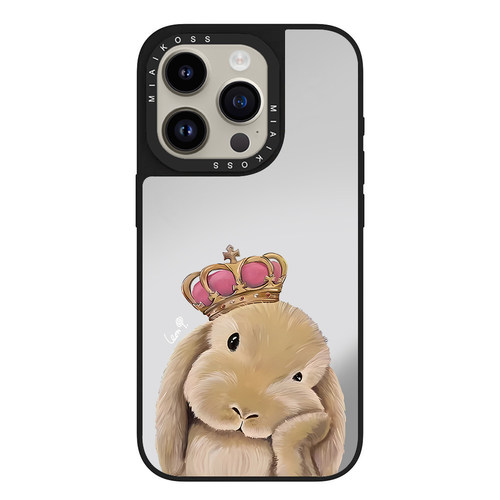 MIAIKOSS/妙吻联名戴皇冠的忧郁兔子国王适用iPhone18Promax苹果17手机壳15潮牌14防摔套13个性12女11磁吸16