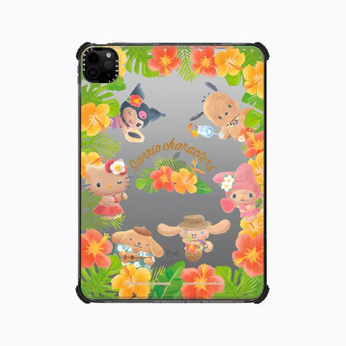 CASETi联名黑皮夏威夷KT猫库洛米适用苹果iPad Pro11寸平板电脑mini7/6保护套ipad10/11代防摔壳13/12.9 air8