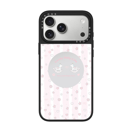MIAIKOSS/妙吻粉色爱心星星小木马镂空适用iPhone17Promax苹果16手机壳15潮牌14防摔套13个性12女11艺术磁吸