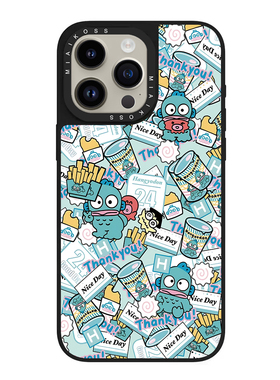 联名三丽鸥24good Day贴纸小丑鱼库洛米适用iPhone15Promax苹果17手机壳潮牌14防摔套13个性12女16磁吸版精致