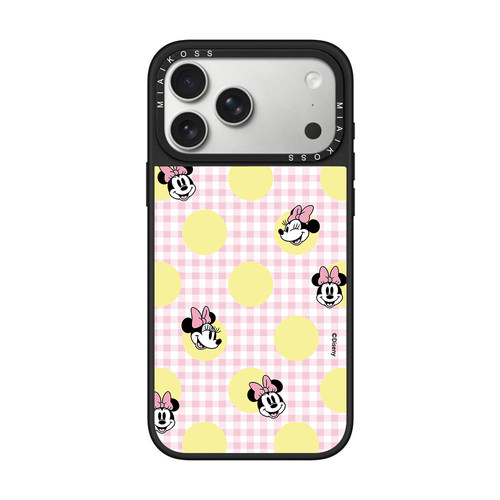 MIAIKOSS/妙吻联名格纹圆点米妮迪士尼适用iPhone17Promax苹果16手机壳15潮牌14防摔套13个性12女11艺术磁吸