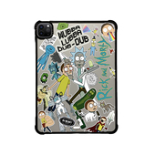 CASE联名透明底瑞克与莫蒂适用苹果iPad 12.9mini创意 11代防摔壳13 Pro11寸平板电脑mini7 6保护套ipad10