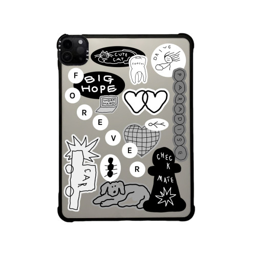 MIAIKOSS/妙吻联名微醺爱心小狗适用苹果iPad Pro11寸平板电脑mini7/6保护套ipad10/11代防摔壳13/12.9 air8