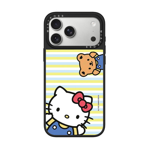 MIAIKOSS/妙吻联名凯蒂猫KT条纹小熊适用iPhone17Promax苹果16手机壳15潮牌14防摔套13个性12女11艺术磁吸版