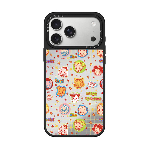MIAIKOSS/妙吻联名格子原田治贴纸集合适用iPhone17Promax苹果16手机壳15潮牌14防摔套13个性12女11磁吸版