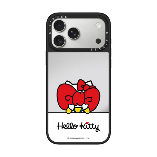 MIAIKOSS/妙吻联名哈喽KT凯蒂猫蝴蝶结捂脸适用iPhone17Promax苹果16手机壳15潮牌14防摔套13个性12女11磁吸