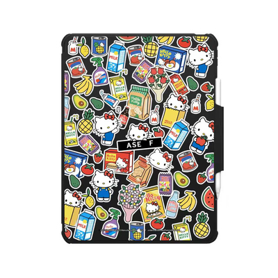 翻盖旋转折叠支架hellokitty凯蒂猫适用苹果iPad Pro11寸平板mini7/6保护套ipad10/11代防摔壳卡通air5/6/7