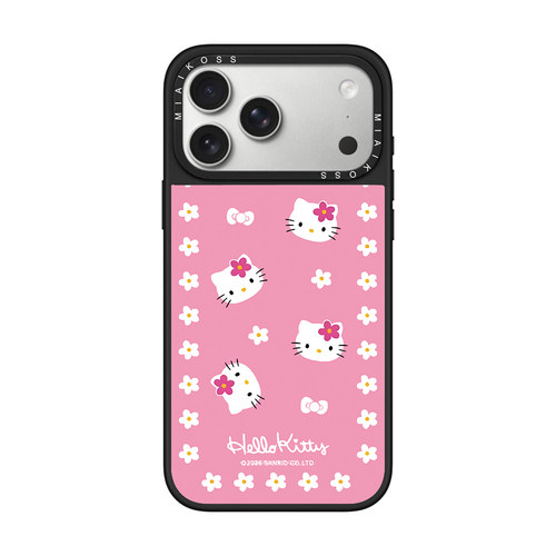 MIAIKOSS/妙吻联名凯蒂猫KT花花环绕适用iPhone17Promax苹果16手机壳15潮牌14防摔套13个性12女11艺术磁吸版
