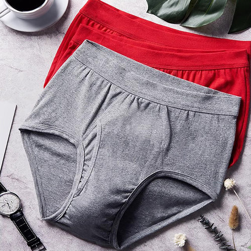 三枪男内裤夏季纯棉高腰宽松大码