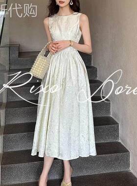 RIXO DORE法式白色小晚礼服轻奢小众高级设计高端洋装女小个子