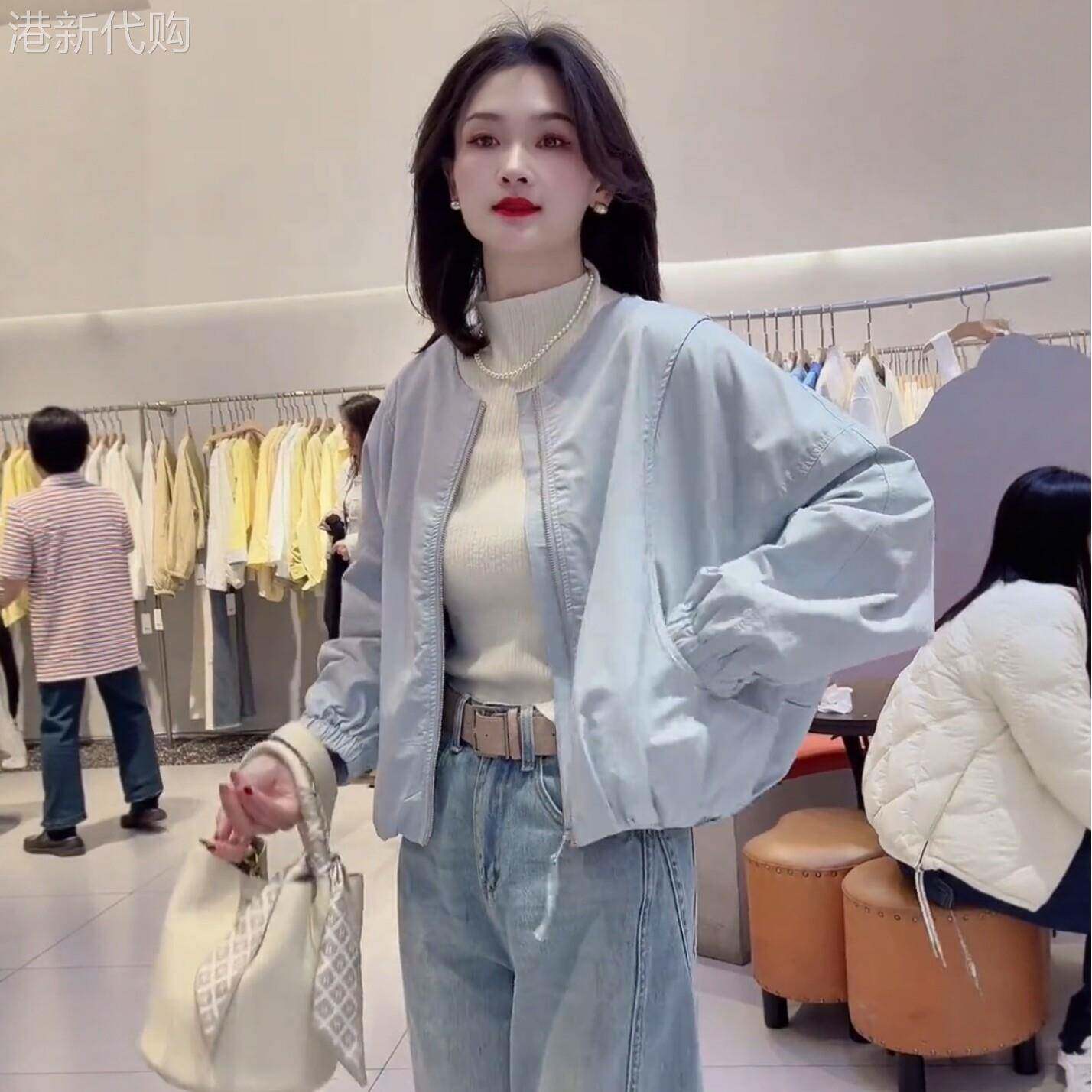 短款外套女春秋新款2026年流行薄款超好看棒球服休闲百搭夹克上衣