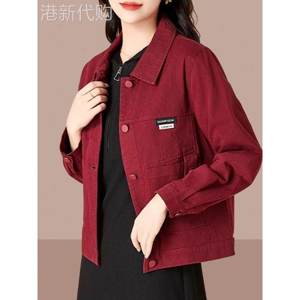 潮牌CVY牛仔外套女2025春秋新款休闲设计感夹克短款宽松薄款上衣