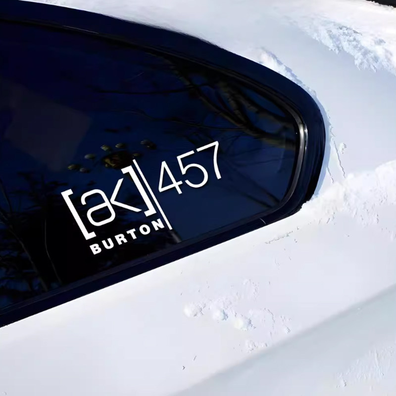 汽车贴纸AK457雪山滑雪板个性创意汽车车窗贴三角窗装饰车贴