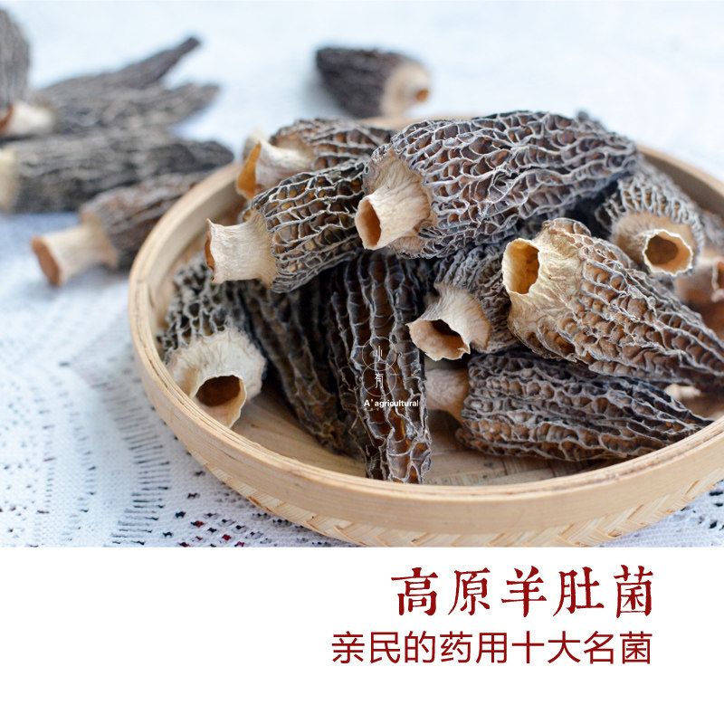 云南羊肚菌菇食用菌蘑菇新鲜干货高海拔特级肉厚养wei煲汤菌100g